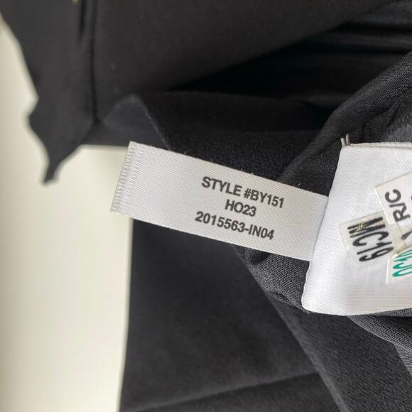 NWT J. Crew Button Front Shift Dress Size M Black Drapey Crepe - Picture 12 of 13